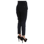 Costume National Black Cotton Slim Fit Cropped Jeans SIG30119-3