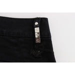 Costume National Black Cotton Slim Fit Cropped Jeans SIG30119-3