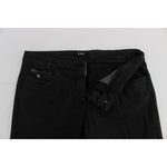 Costume National Black Cotton Capri Cropped Denim Jeans SIG32587-1