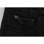 Costume National Black Cotton Capri Cropped Denim Jeans SIG32587-1