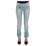 Costume National Blue Cotton Blend Super Slim Fit Jeans SIG32592-1