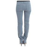 Ermanno Scervino Blue Cotton Blend Slim Fit Bootcut Jeans SIG30289-2