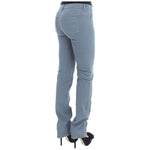 Ermanno Scervino Blue Cotton Blend Slim Fit Bootcut Jeans SIG30289-2