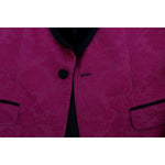 Dolce & Gabbana Pink Floral Brocade Slim Blazer Jacket SIG50050-1