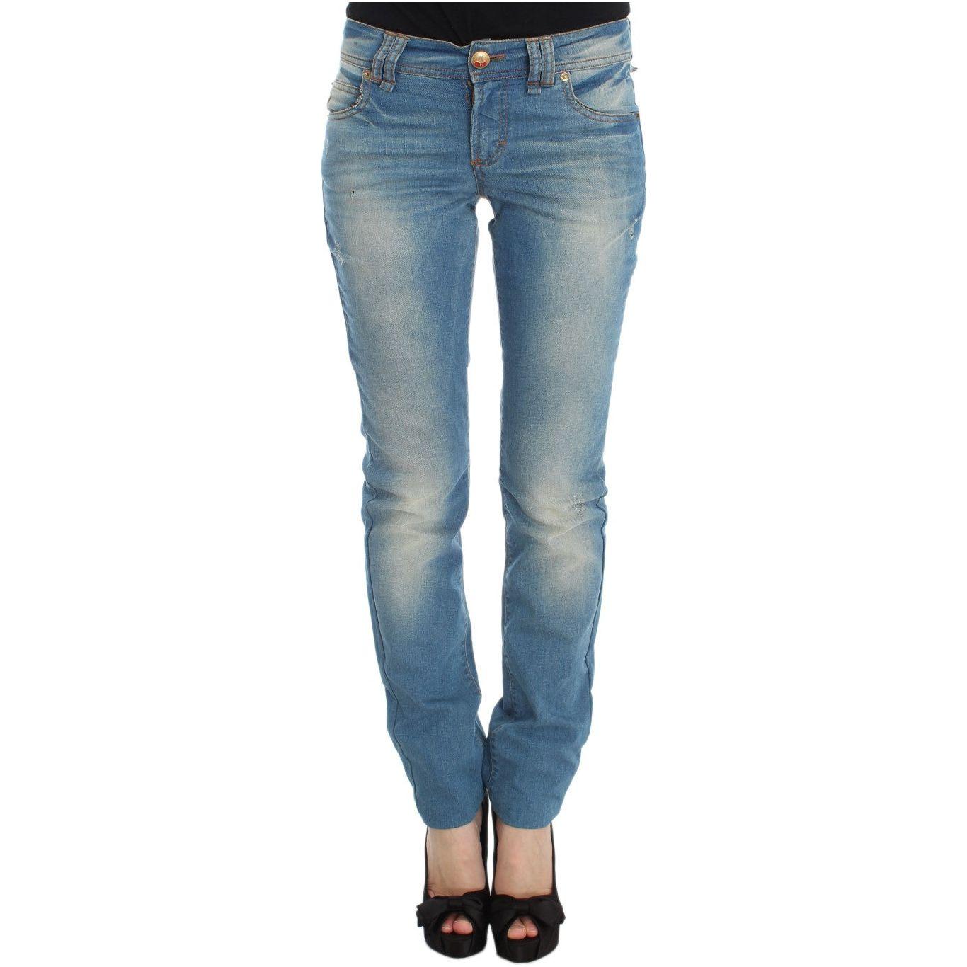 John Galliano Blue Wash Cotton Blend Slim Fit Jeans SIG30159-2