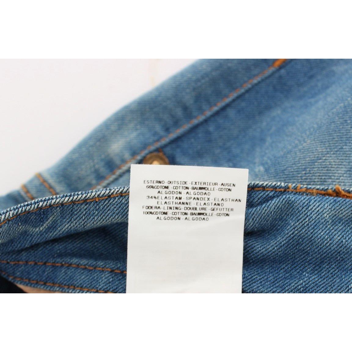 John Galliano Blue Wash Cotton Blend Slim Fit Jeans SIG30159-2