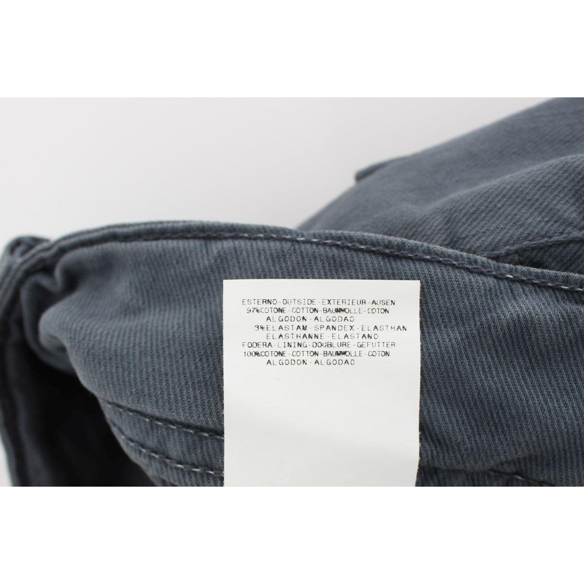 John Galliano Blue Cotton Blend Slim Fit Bootcut Jeans SIG30205-2