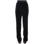 Ermanno Scervino Black Velvet Cotton Straight Legs Pants SIG30395-1