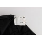 Ermanno Scervino Black Cotton Blend Capri Cropped Pants SIG30401-1