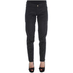 Ermanno Scervino Black Cotton Blend Regular Fit Pants SIG30403-1