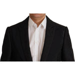 Dolce & Gabbana Black Polyester Formal 2 Piece MARTINI Suit KOS1996- 48