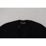 Dolce & Gabbana Black Wool Button Down Cardigan Sweater TSH8148- 44