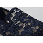 Dolce & Gabbana Elegant Blue Loafers Flats - Summer Chic Dolce & Gabbana Light Gray