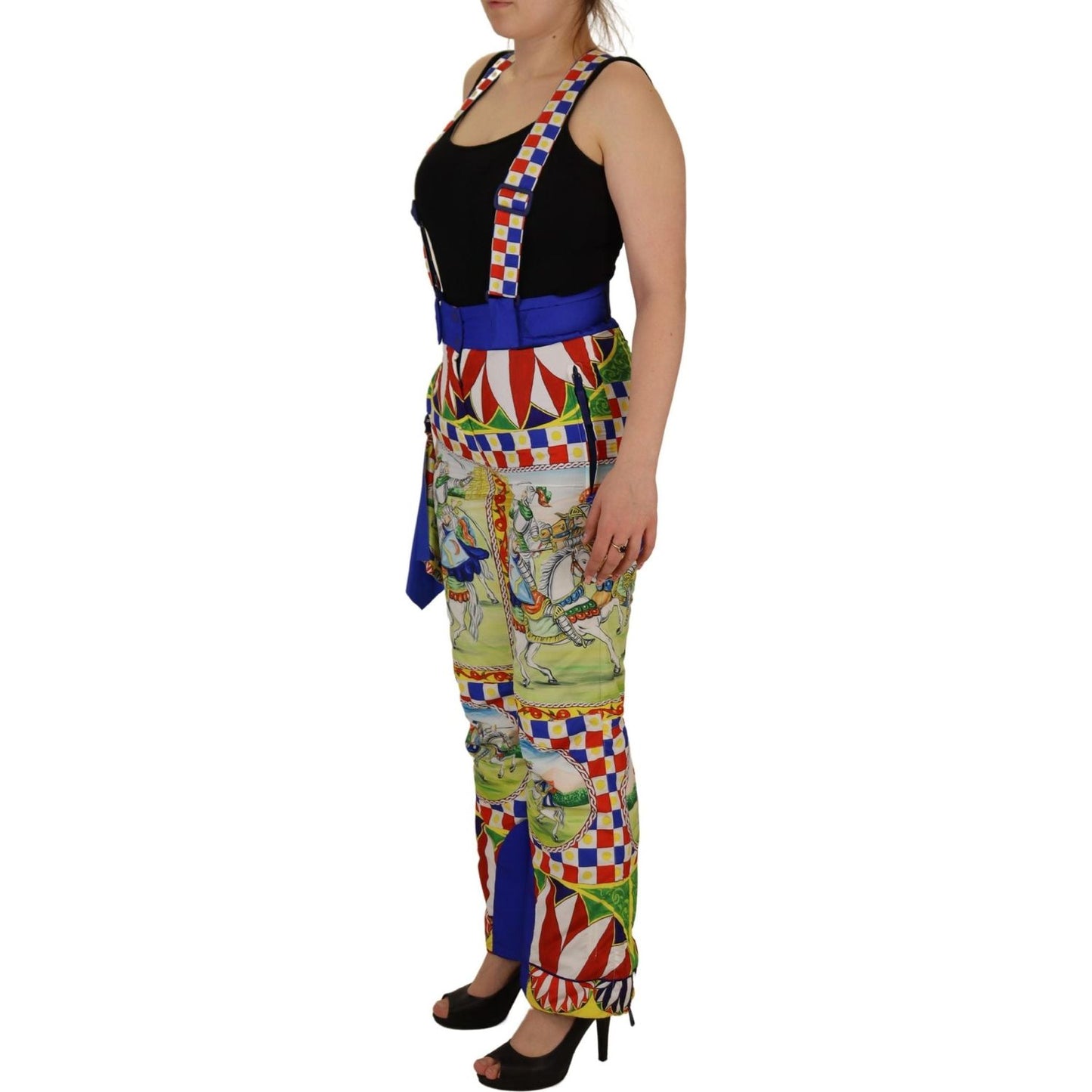 Dolce & Gabbana Multicolor Printed Snow Trouser Pants PAN73053 - 40