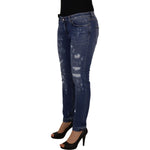 Dolce & Gabbana Blue Washed Cotton Skinny Low Waist Denim Jeans PAN73109- 44