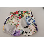 Dolce & Gabbana Multicolor Patchwork High Waist Cotton Shorts SKI1838- 40