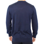 Ermanno Scervino Blue Wool Blend V-neck Pullover Sweater SIG10105-3