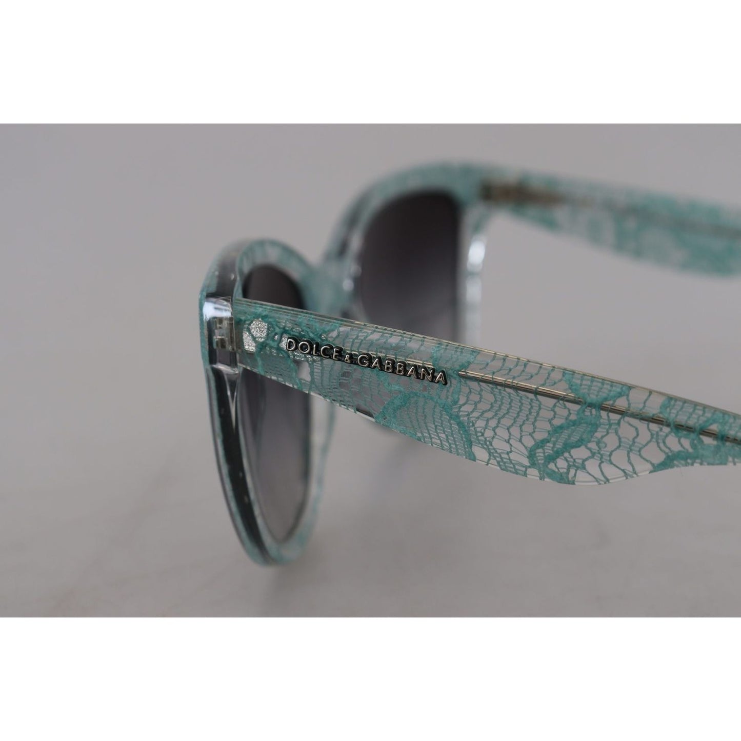 Dolce & Gabbana Blue Lace Acetate Crystal Round DG4190 Sunglasses GLA1187