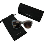 Dolce & Gabbana Blue Lace Acetate Crystal Butterfly DG4231 Sunglasses GLA1192