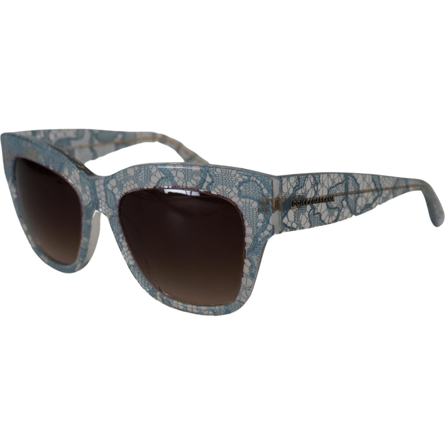 Dolce & Gabbana Blue Lace Acetate Crystal Butterfly DG4231 Sunglasses GLA1192