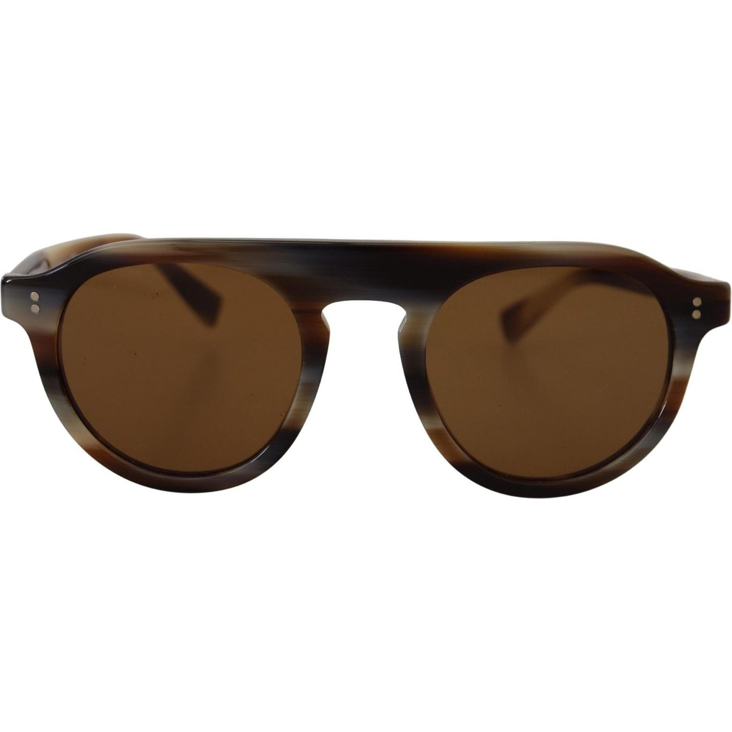 Dolce & Gabbana Brown Tortoise Oval Full Rim Eyewear DG4306 Sunglasses GLA1206