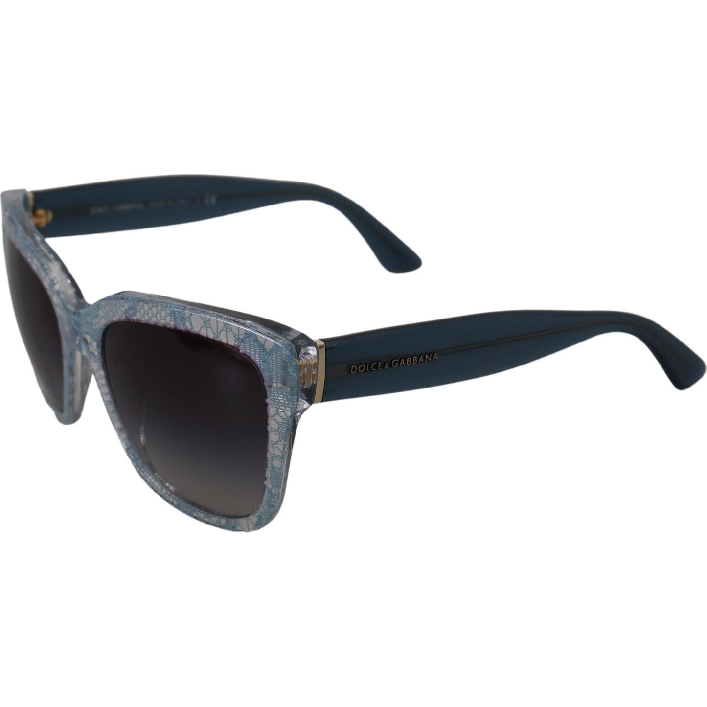 Dolce & Gabbana Blue Lace Acetate Rectangle Shades DG4226 Sunglasses GLA11556