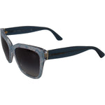 Dolce & Gabbana Blue Lace Acetate Rectangle Shades DG4226 Sunglasses GLA11556