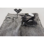 Dolce & Gabbana Gray Slim Fit Wash Stretch Cotton Denim Jeans PAN73359- 44