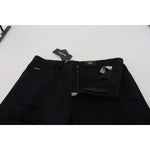 Dolce & Gabbana Black Loose Regular Torn Cotton Jeans PAN73364- 44
