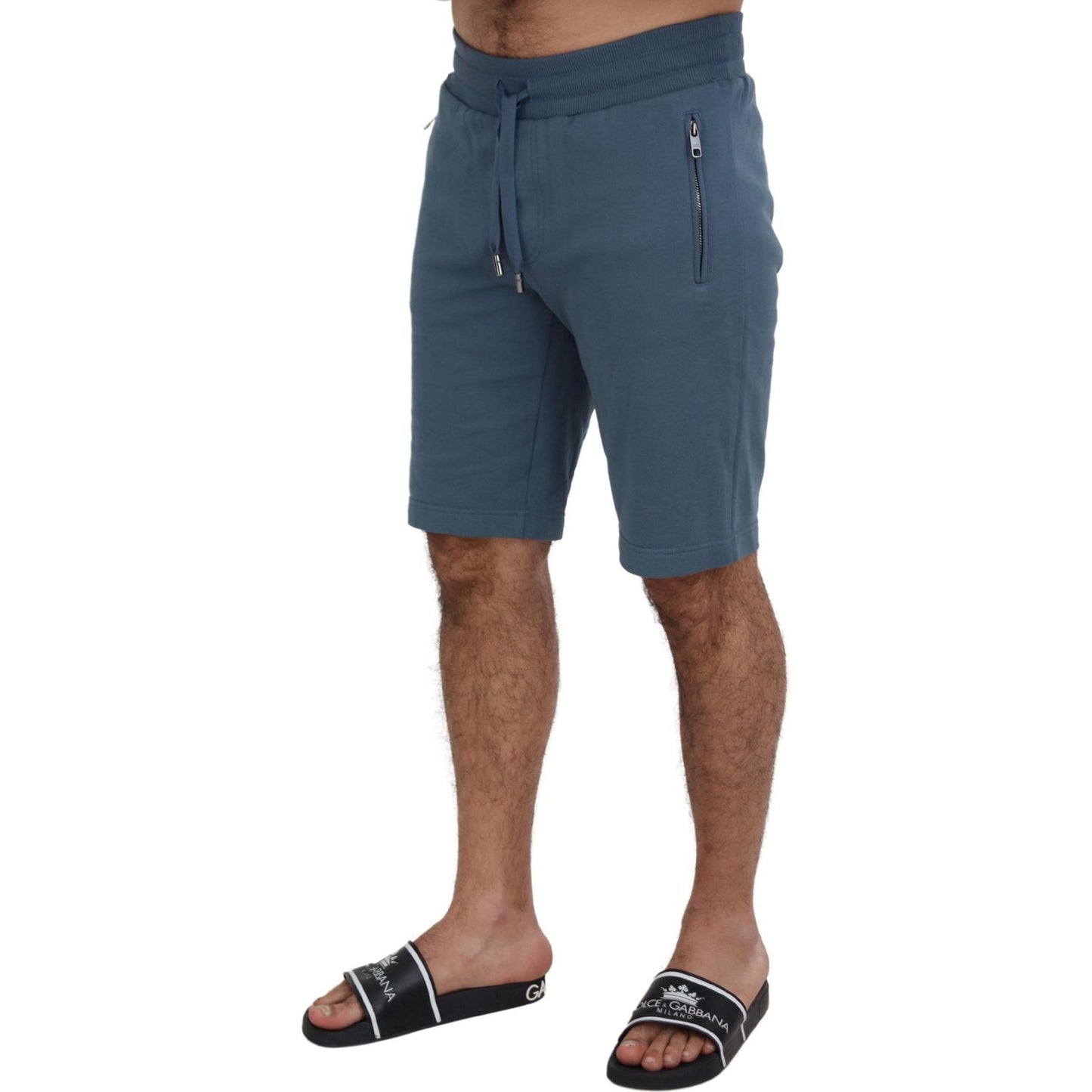 Dolce & Gabbana Blue Cotton Bermuda Casual Mens Shorts PAN73398- 46