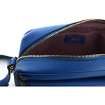 Versace Elegant Blue Calf Leather Camera Case Bag 8054712655630