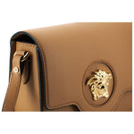 Versace Elegant Calf Leather Shoulder Bag in Brown 8054712727535