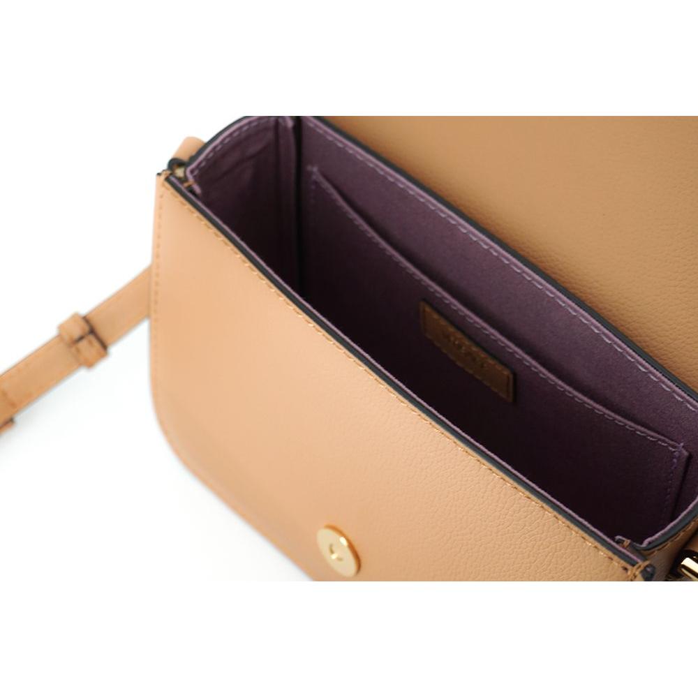 Versace Elegant Calf Leather Shoulder Bag in Brown 8054712727535