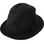 Dolce & Gabbana Gray Virgin Wool Logo Fedora Trilby Cappello Hat HAT9297- 56