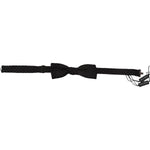 Dolce & Gabbana Black Silk Patterned Necktie Men Accessory Bow Tie KRA3764