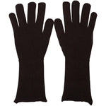 Dolce & Gabbana Brown Cashmere Silk Hands Mitten Mens Gloves LB3069 - 9