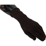Dolce & Gabbana Brown Cashmere Silk Hands Mitten Mens Gloves LB3069 - 9