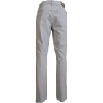 Jeckerson Gray Cotton Tapered Men Casual Pants PAN71768 - 36