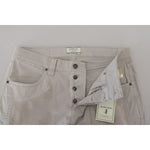 Jeckerson Gray Cotton Tapered Men Casual Pants PAN71768 - 36