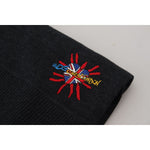Dolce & Gabbana Black Sacred Heart #DGLovesLondon Wrap Scarf MS6897