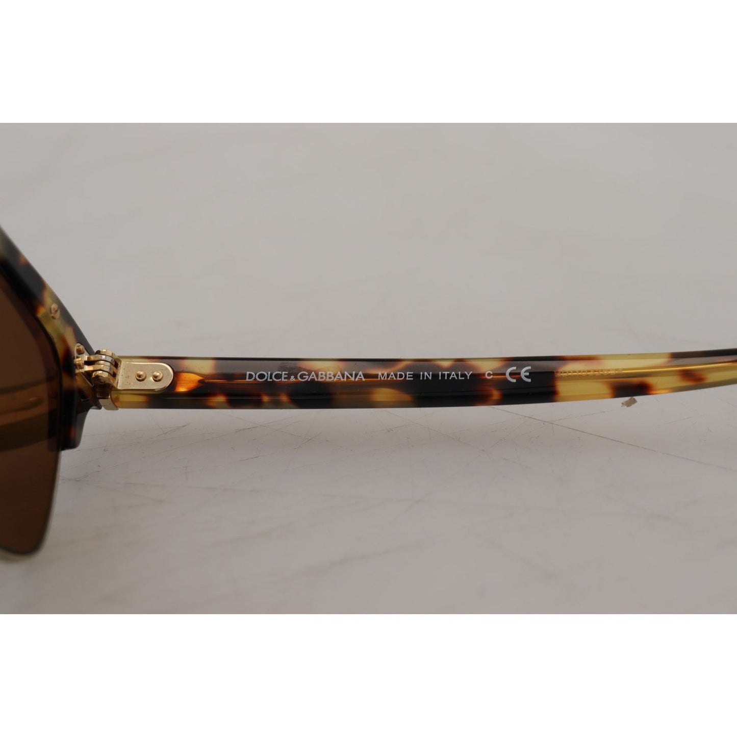 Dolce & Gabbana Brown Gold Acetate Havana DG430A Sunglasses GLA1131