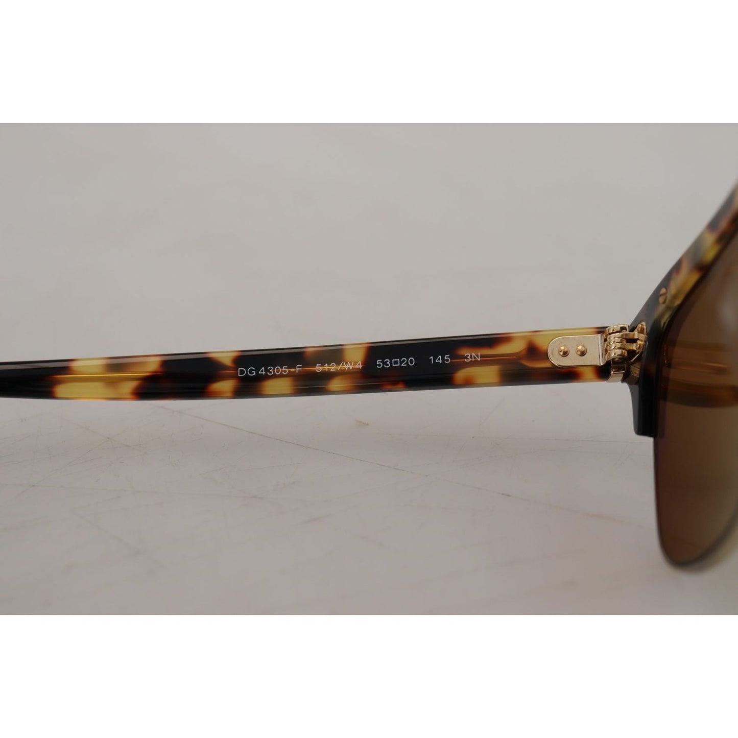 Dolce & Gabbana Brown Gold Acetate Havana DG430A Sunglasses GLA1131