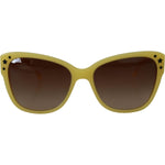 Dolce & Gabbana Yellow Acetate Frame Stars Embellishment DG4124 Sunglasses GLA1146
