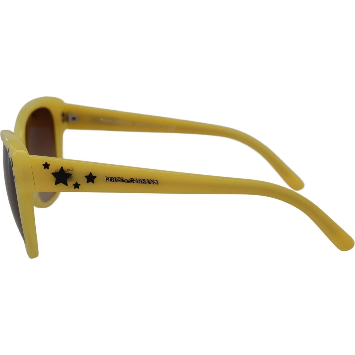 Dolce & Gabbana Yellow Acetate Frame Stars Embellishment DG4124 Sunglasses GLA1146