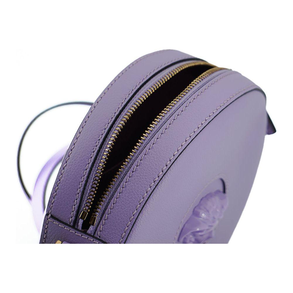 Versace Elegant Purple Round Shoulder Bag 8052045849146