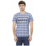 Baldinini Trend Light Blue Cotton Men T-Shirt BA-23184-XS