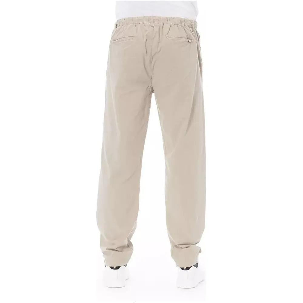 Baldinini Trend Beige Cotton Men Chino Pants BATR-23135-IT50 | L-FBB-318