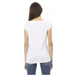 Trussardi Action White Cotton Women T-Shirt TR-23076-L