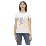 Trussardi Action White Cotton Women T-Shirt TR-23073-S