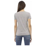 Trussardi Action Gray Cotton Women T-Shirt TR-23042-XS